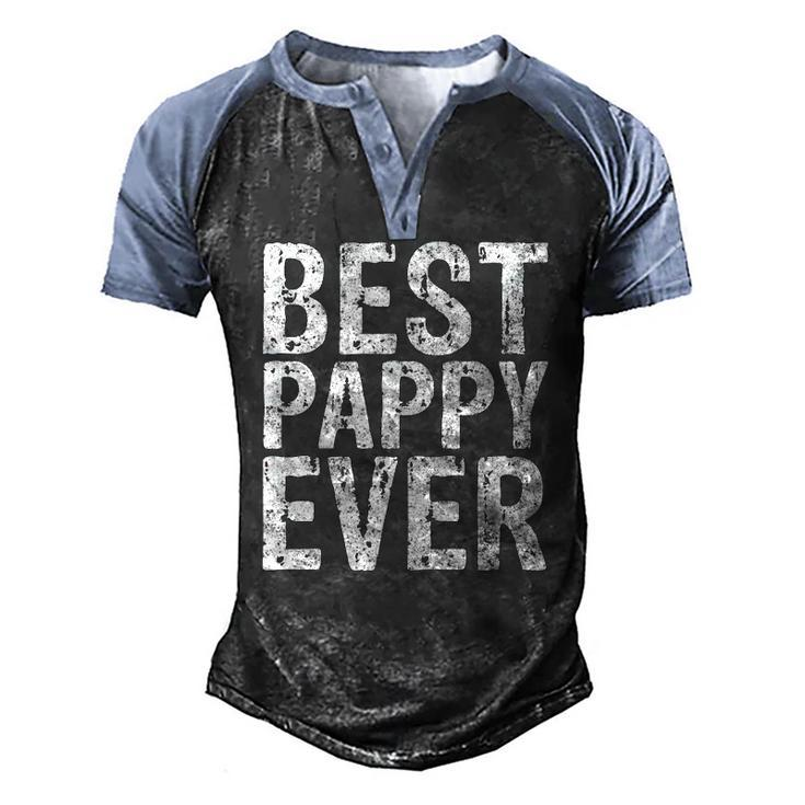 Best Pappy Ever Fathers Day Men's Henley Raglan T-Shirt