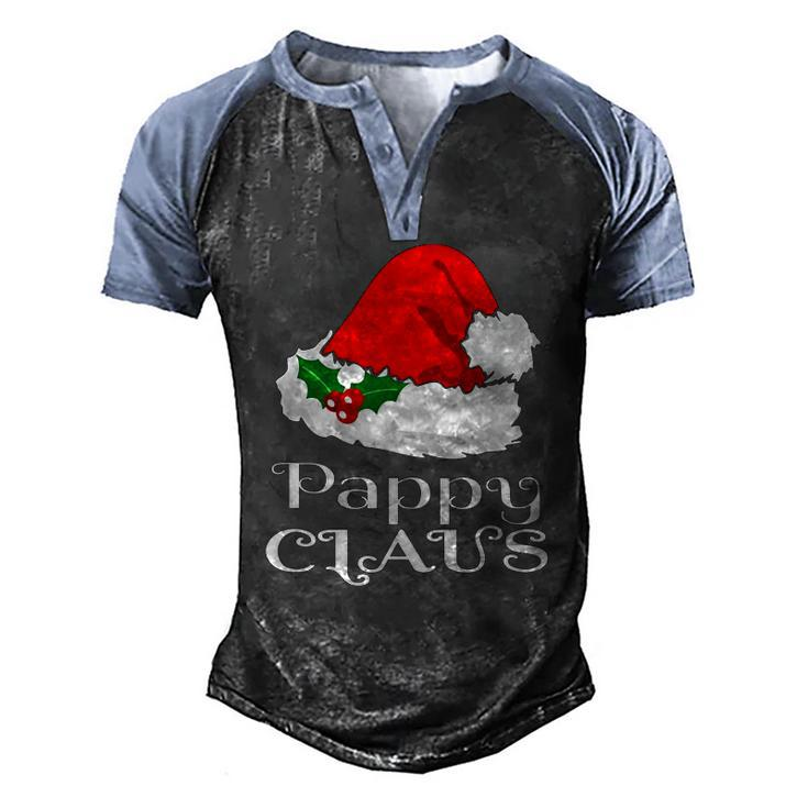 Christmas Pappy Claus Matching Pajama Mens Santa Hat X Mas Men's Henley Raglan T-Shirt