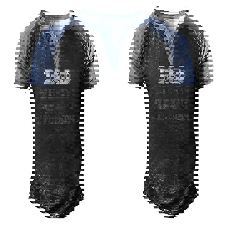 Dad The Myth The Legend Vintage Dad Legend Men's Henley Raglan T-Shirt