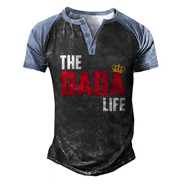 Mens The Dada Life Awesome Fathers Day Men's Henley Raglan T-Shirt