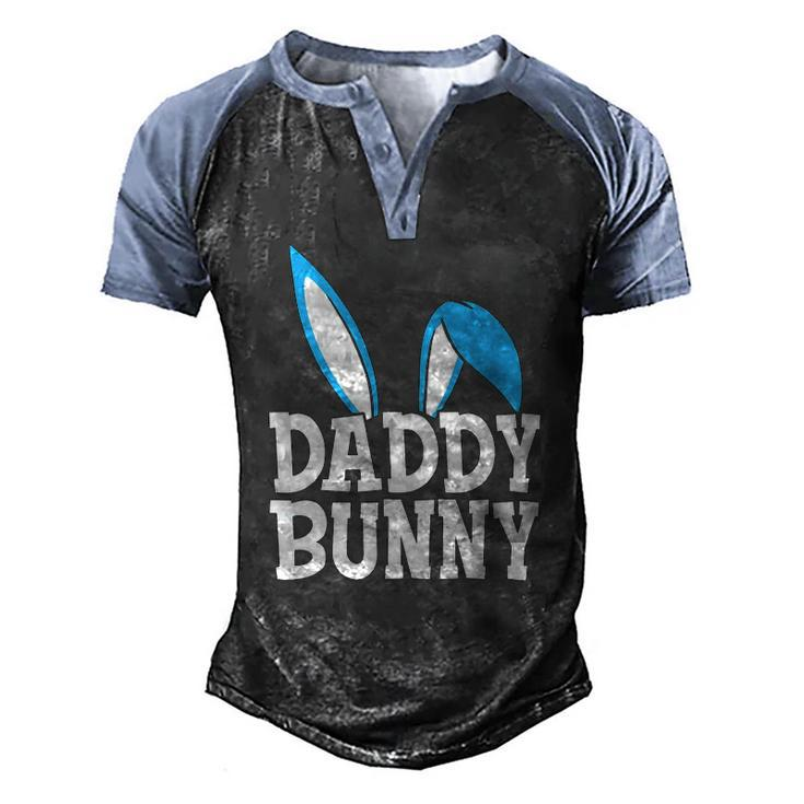 Mens Daddy Bunny Cute Easter Costume Dad Family Matching Men's Henley Raglan T-Shirt