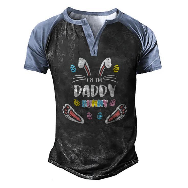 Mens Im Daddy Bunny Rabbit Easter Family Matching Dad Papa Men Men's Henley Raglan T-Shirt