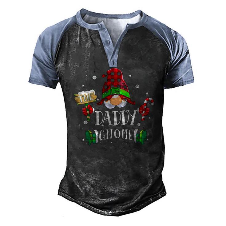 The Daddy Gnome Matching Family Christmas Pajama Outfit 2021 Ver2 Men's Henley Raglan T-Shirt