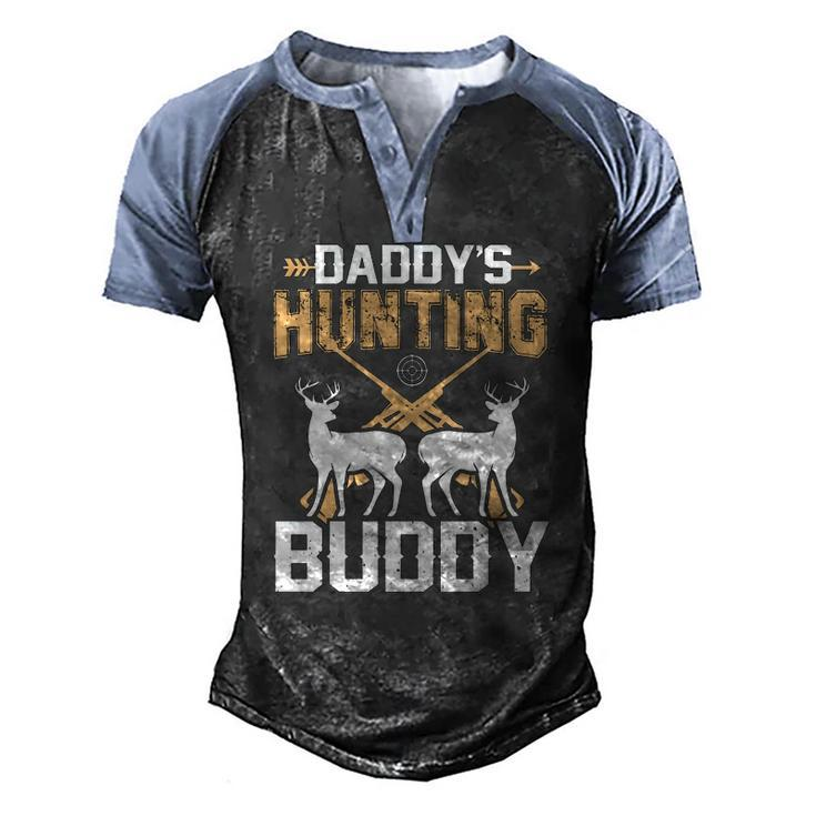 Deer Hunting Daddys Hunting Buddy Men's Henley Raglan T-Shirt