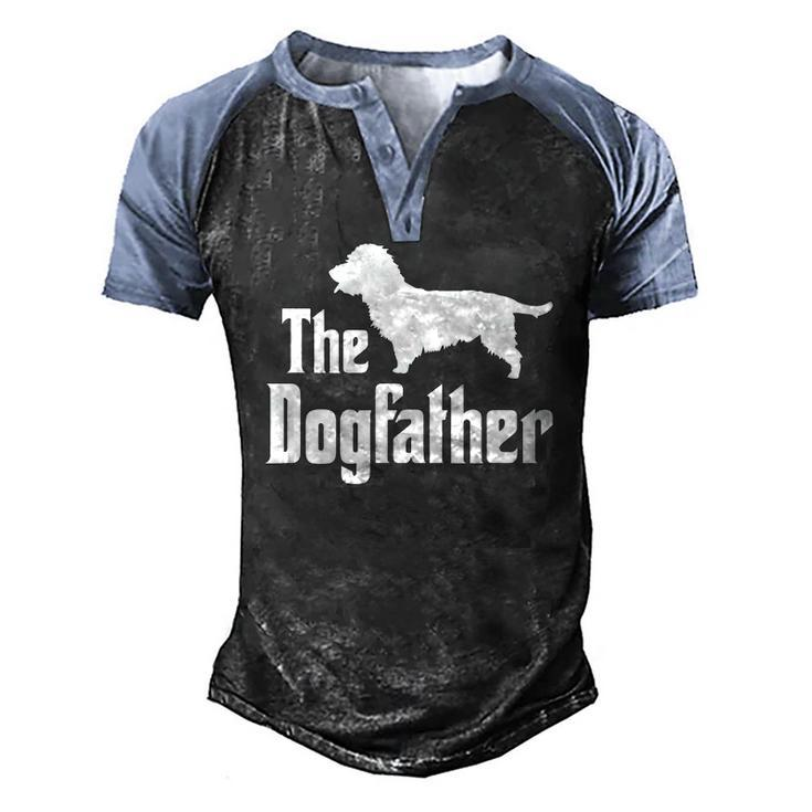 The Dogfather Dog Glen Of Imaal Terrier Men's Henley Raglan T-Shirt