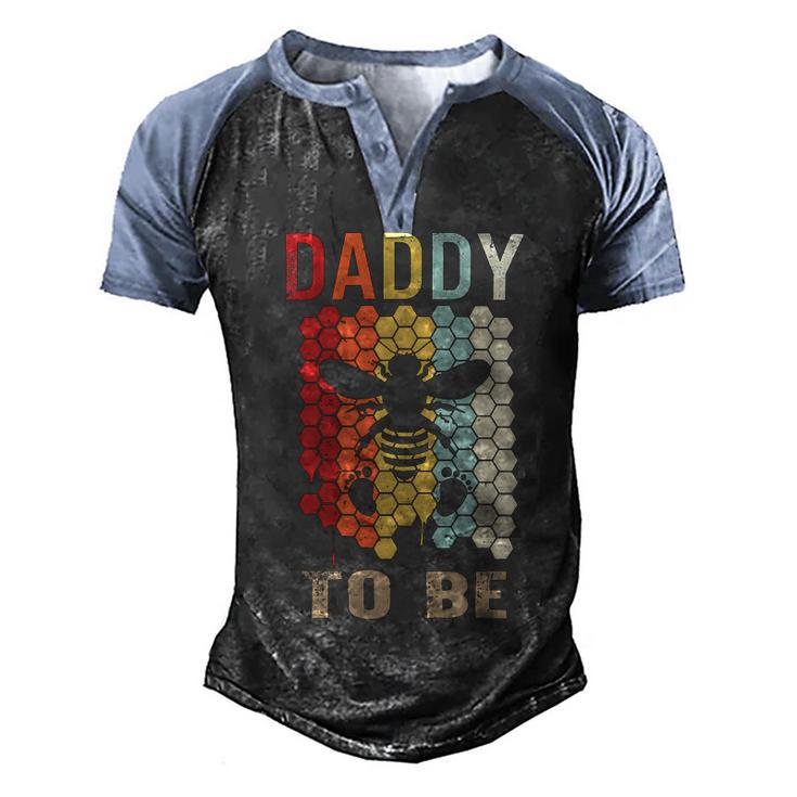 Father Grandpa Daddy To Be Pregnancy Announcement Tee Fathers Day 2 Family Dad Men's Henley Shirt Raglan Sleeve 3D Print T-shirt