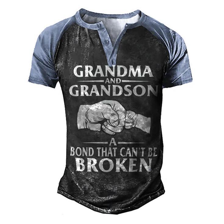 Father Grandpa Grandma And Grandson Bond That Cant Be Broken Family Dad Men's Henley Shirt Raglan Sleeve 3D Print T-shirt