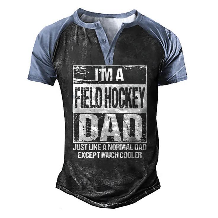 Field Hockey Dad Field Hockey Player Father Men's Henley Raglan T-Shirt