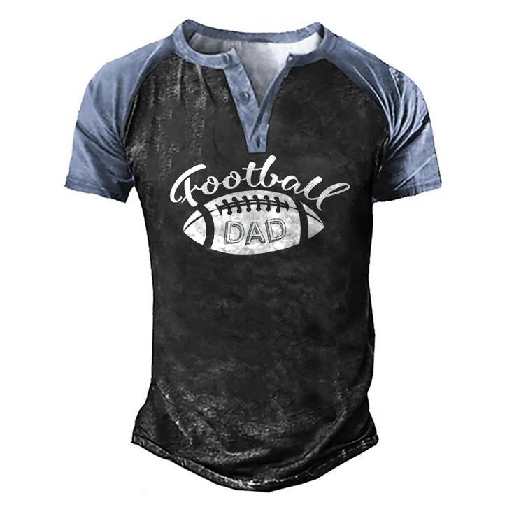 Football Dad Football Player Outfit Football Lover Men's Henley Raglan T-Shirt