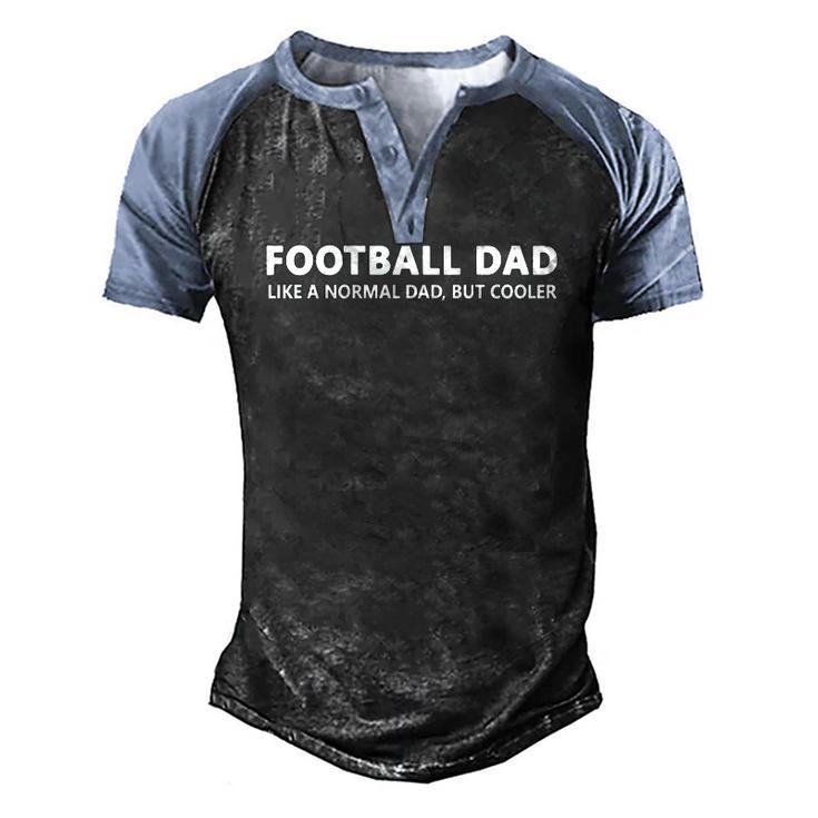 Football Father Football Dad Men's Henley Raglan T-Shirt