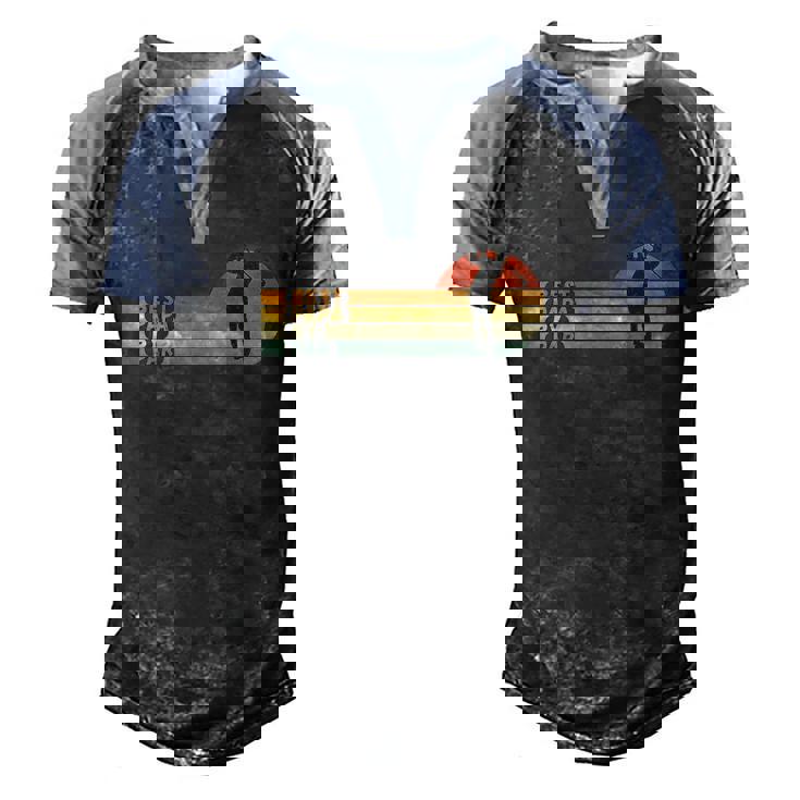 Mens Golf Best Papa By Par Fathers Day Golf Men's Henley Raglan T-Shirt