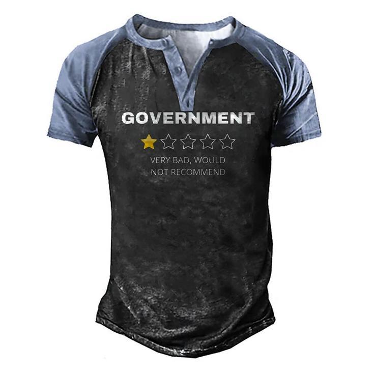 Government Very Bad Would Not Recommend Men's Henley Raglan T-Shirt