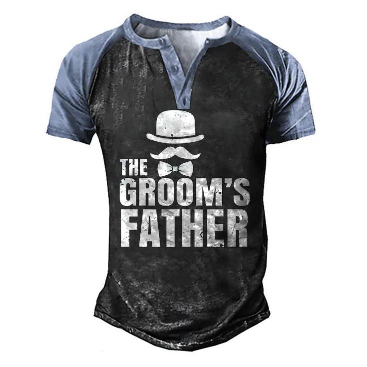 The Grooms Father Wedding Costume Father Of The Groom Men's Henley Raglan T-Shirt