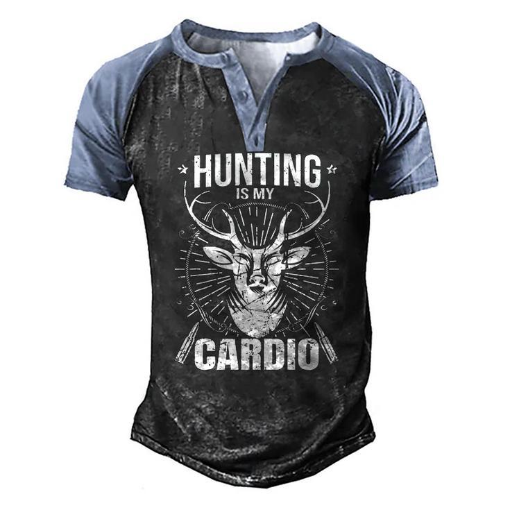 Hunting Deer Hunter Hunting Season Men's Henley Raglan T-Shirt