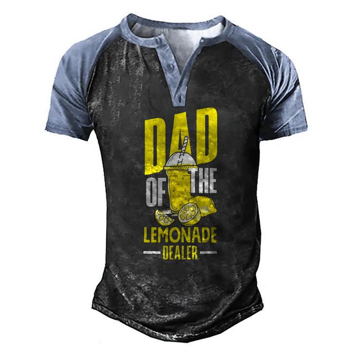 Lemonade Stand Juice Store Dad Of The Lemonade Dealer Men's Henley Raglan T-Shirt
