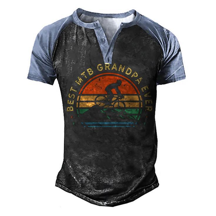 Mens Mountain Bike Retro Biking Vintage - Mtb Biker Grandpa Gifts  481 Trending Shirt Men's Henley Shirt Raglan Sleeve 3D Print T-shirt