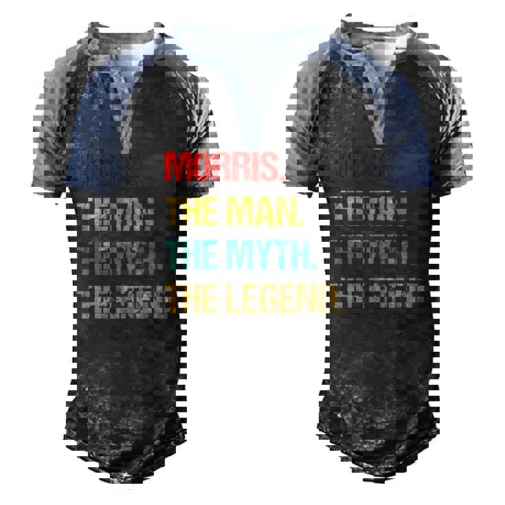 Mens Morris The Man The Myth The Legend Men's Henley Raglan T-Shirt