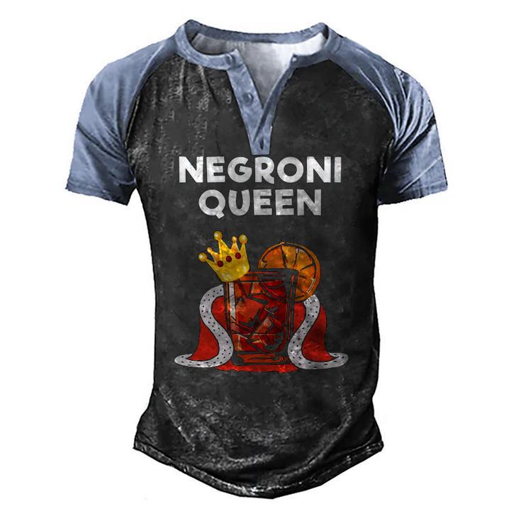 Negroni Queen Drinking Queen Men's Henley Raglan T-Shirt