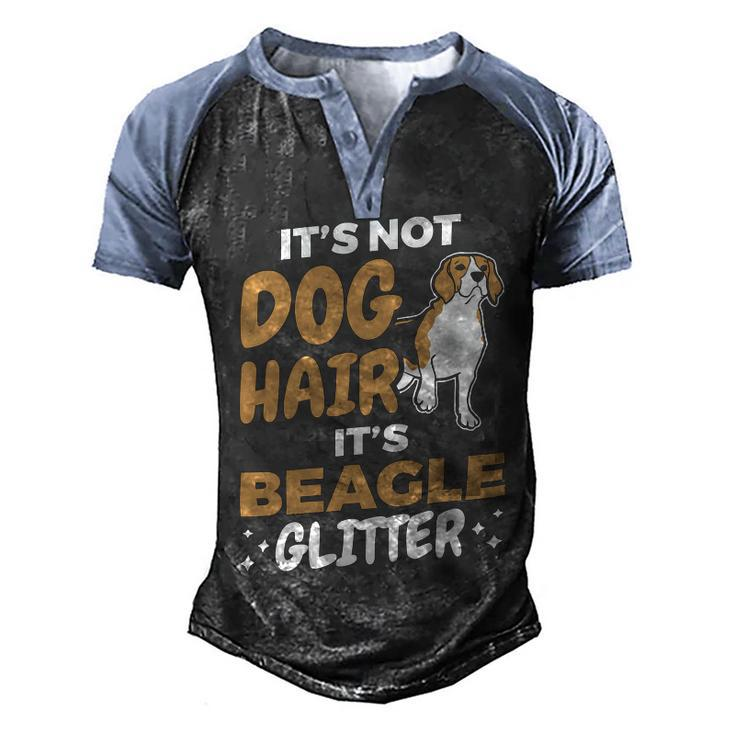 Not Dog Hair Beagle Glitter Pet Owner Dog Lover Beagle 61 Beagle Dog Men's Henley Shirt Raglan Sleeve 3D Print T-shirt