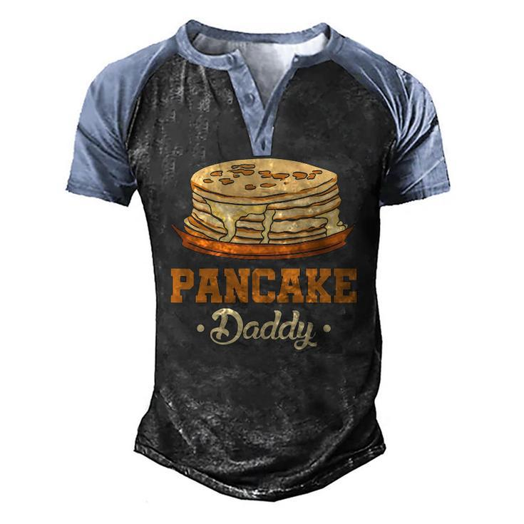 Mens Pancake Daddy Breakfast Food Pancake Maker Men Pancake Men's Henley Raglan T-Shirt