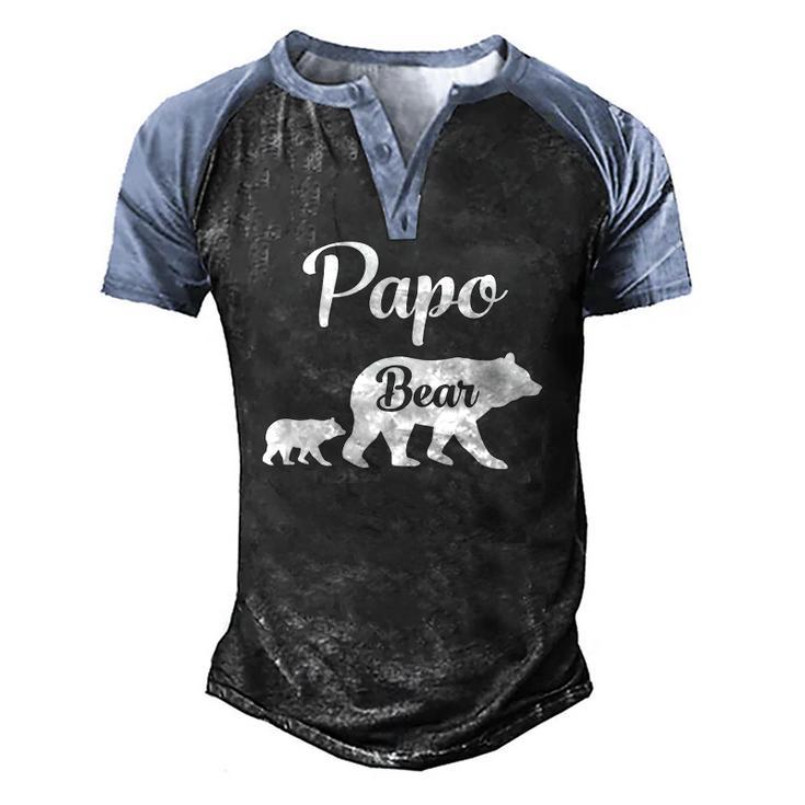 Mens Papo Bear Men's Henley Raglan T-Shirt