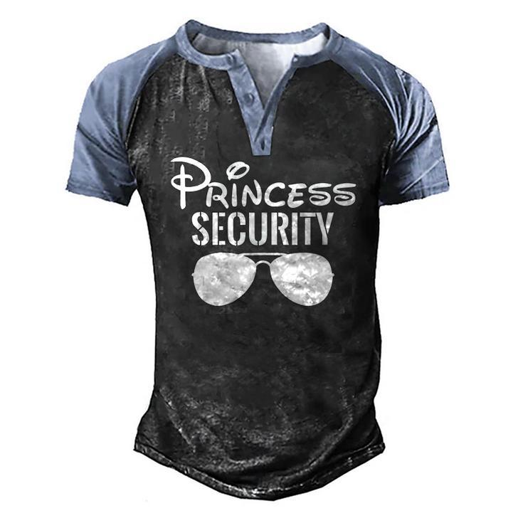 Princess Security Perfect For Dad Men's Henley Raglan T-Shirt