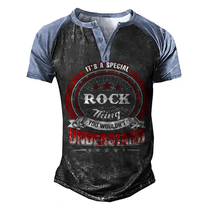Rock Shirt Family Crest RockShirt Rock Clothing Rock Tshirt Rock Tshirt Gifts For The Rock Men's Henley Shirt Raglan Sleeve 3D Print T-shirt