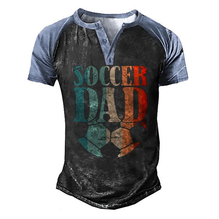 Soccer Football Soccer Dad Soccer Teaching Men's Henley Raglan T-Shirt