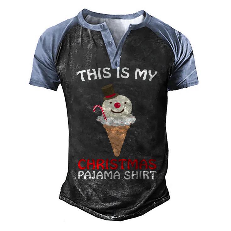 This Is My Christmas Pajama 879 Shirt Men's Henley Shirt Raglan Sleeve 3D Print T-shirt