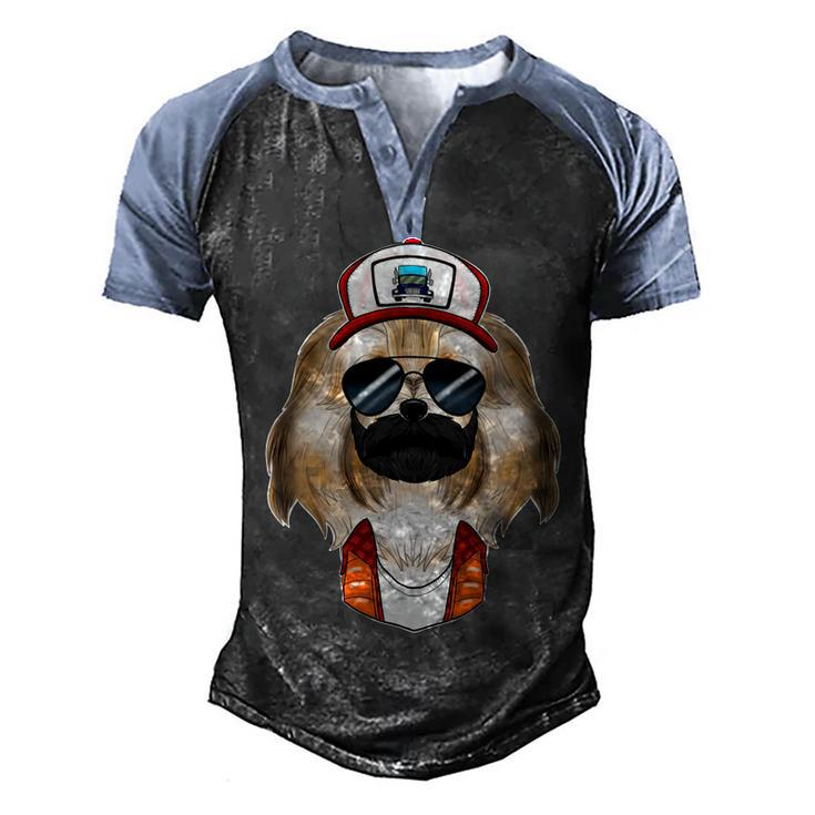 Trucker Dog I Truck Driver Havanese Men's Henley Shirt Raglan Sleeve 3D Print T-shirt