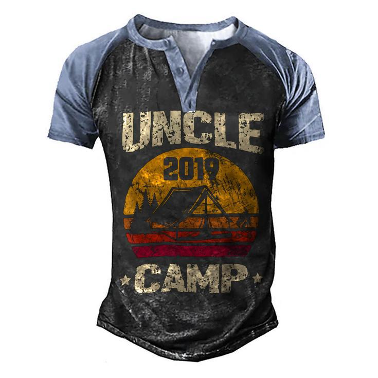 Uncle Camp 2019 Family VacationShirt T Shirt Men's Henley Shirt Raglan Sleeve 3D Print T-shirt