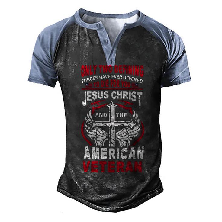 Veteran Veterans Day Amazing Patriotic Veteran Design 254 Navy Soldier Army Military Men's Henley Shirt Raglan Sleeve 3D Print T-shirt