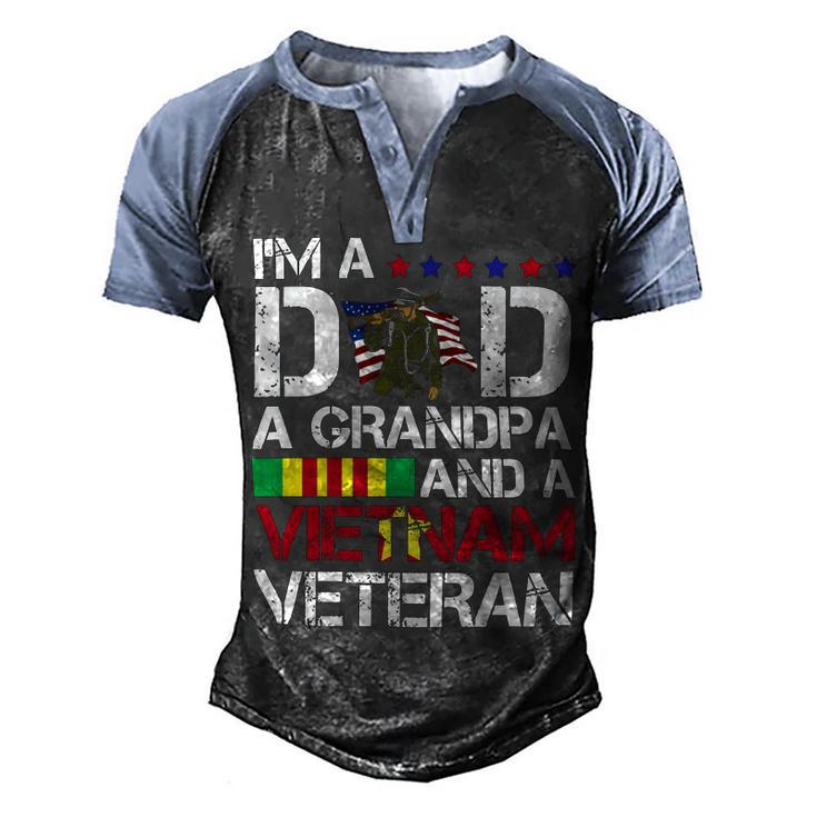 Veteran Veterans Day Us Soldier Veteran Veteran Grandpa Dad America 38 Navy Soldier Army Military Men's Henley Shirt Raglan Sleeve 3D Print T-shirt