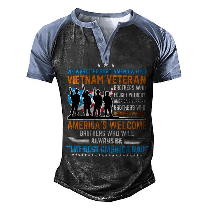 Veteran Veterans Day Vietnam Veteran Best America Had Proud Military Veteran 63 Navy Soldier Army Military Men's Henley Shirt Raglan Sleeve 3D Print T-shirt