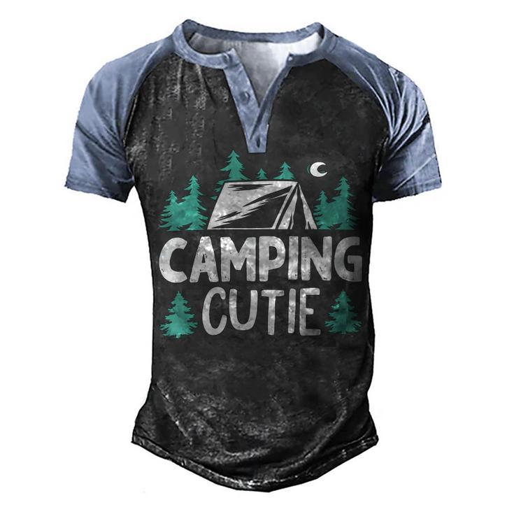 Women Girls Kids Camping Cutie Camp Gear Tent Apparel Ladies T Shirt Men's Henley Shirt Raglan Sleeve 3D Print T-shirt
