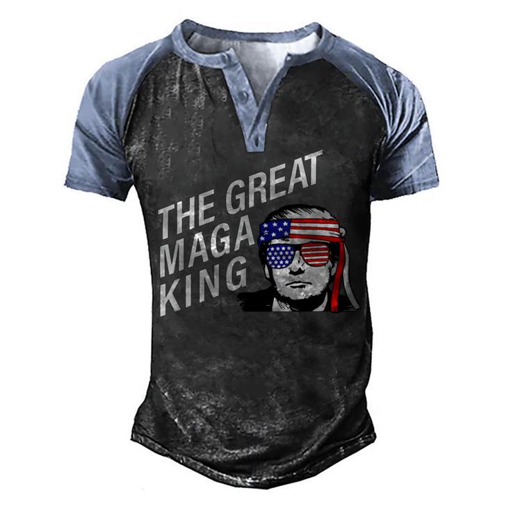 Womens The Great Maga King Trump Ultra Maga   Men's Henley Shirt Raglan Sleeve 3D Print T-shirt