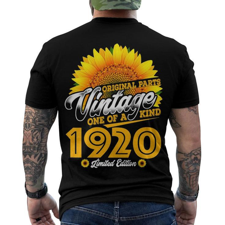 1920 Birthday Woman 1920 One Of A Kind Limited Edition Men's T-Shirt Back Print