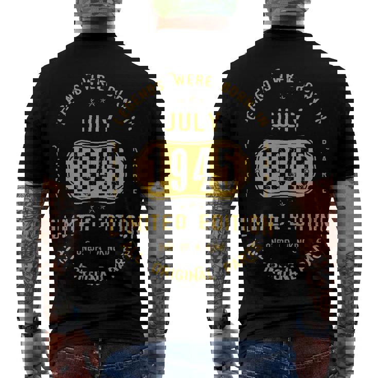 1945 July Birthday 1945 July Limited Edition Men's T-Shirt Back Print
