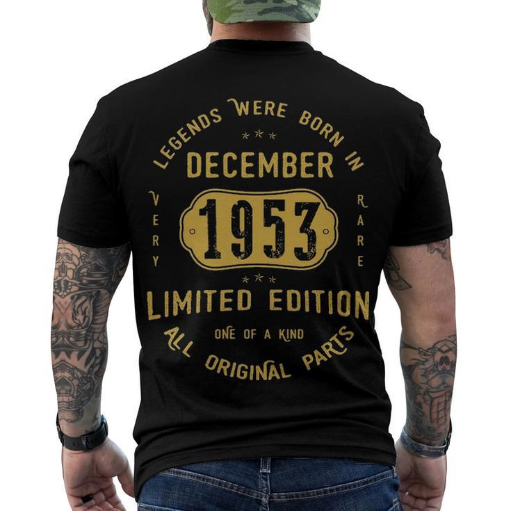 1953 December Birthday 1953 December Limited Edition Men's T-Shirt Back Print