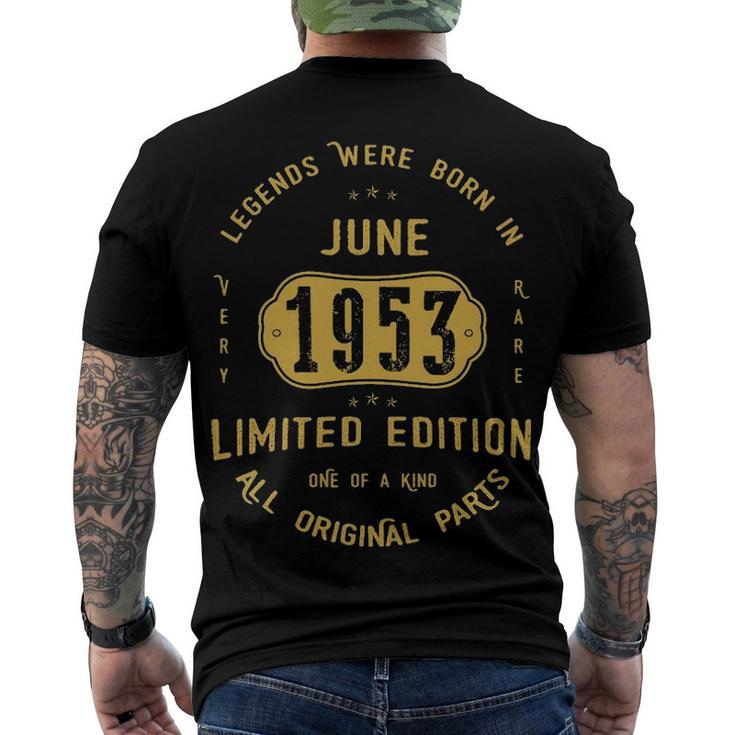 1953 June Birthday 1953 June Limited Edition Men's T-Shirt Back Print