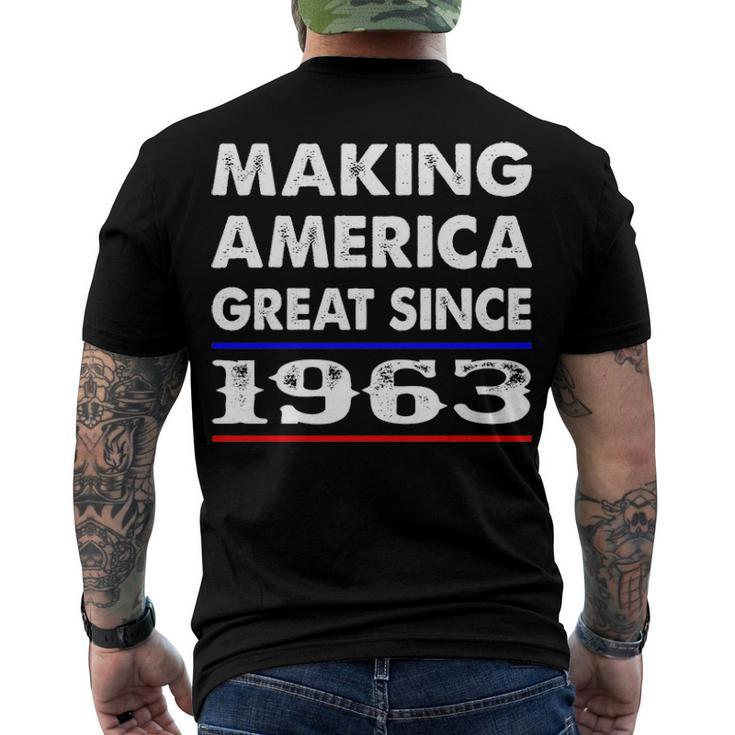 1963 Birthday Making America Great Since 1963 Men's T-Shirt Back Print