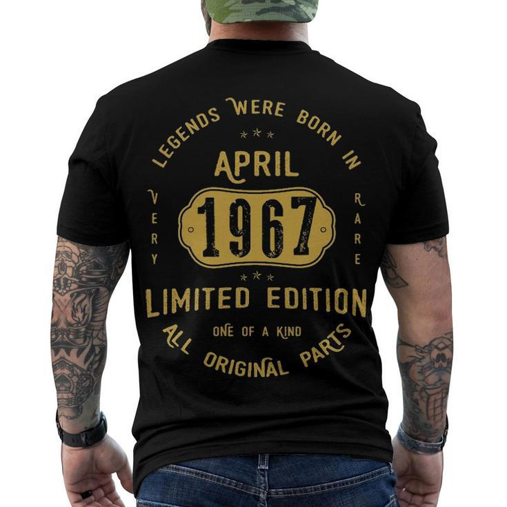 1967 April Birthday 1967 April Limited Edition Men's T-Shirt Back Print