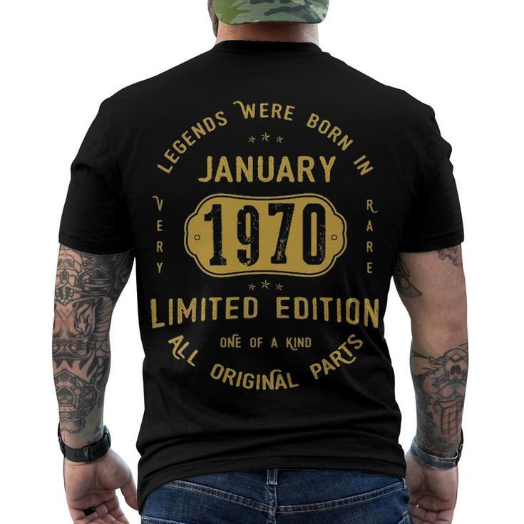 1970 January Birthday 1970 January Limited Edition Men's T-Shirt Back Print