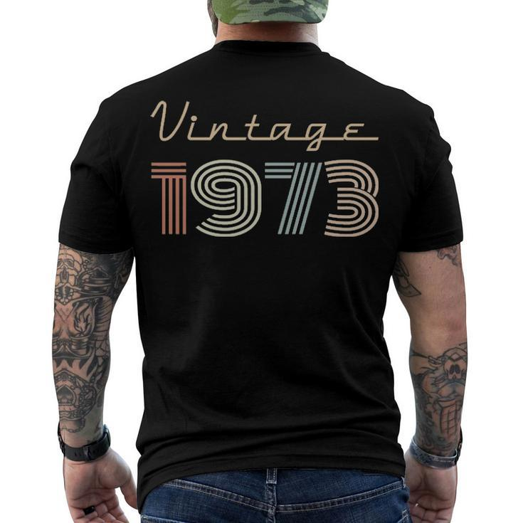 1973 Birthday Vintage 1973 Men's T-Shirt Back Print