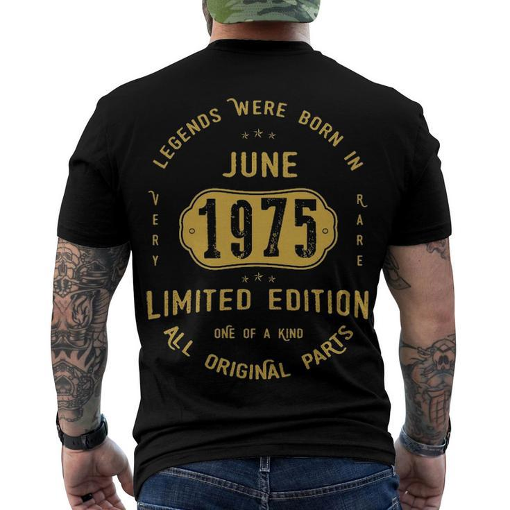 1975 June Birthday 1975 June Limited Edition Men's T-Shirt Back Print