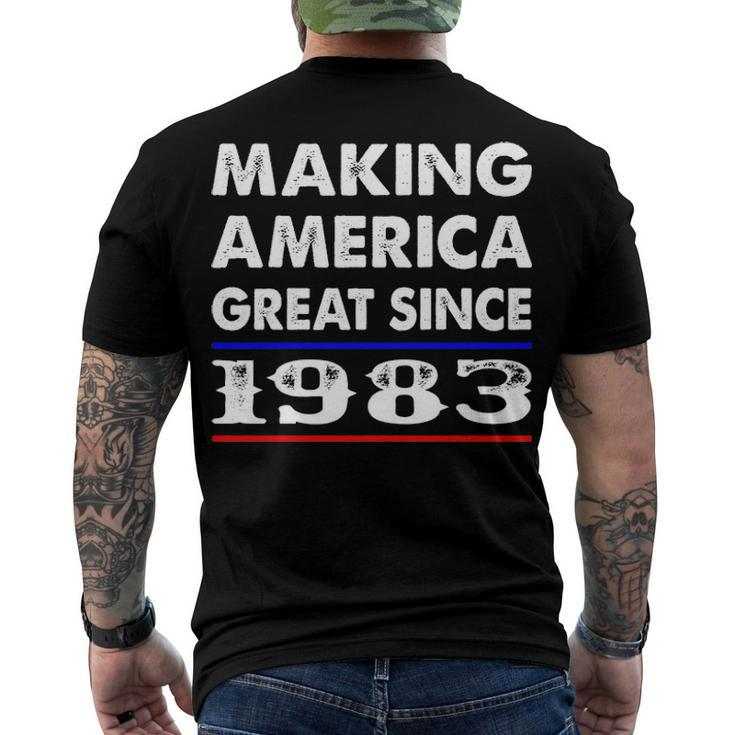 1983 Birthday Making America Great Since 1983 Men's T-Shirt Back Print