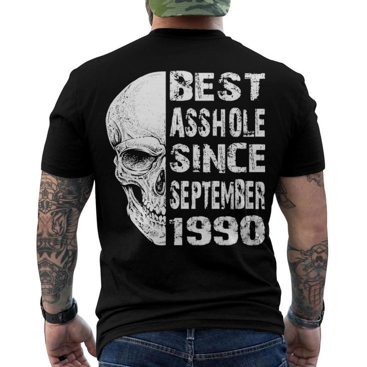 1990 September Birthday Men's Crewneck Short Sleeve Back Print T-shirt