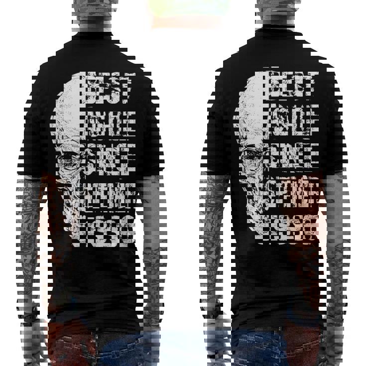1990 September Birthday Men's Crewneck Short Sleeve Back Print T-shirt