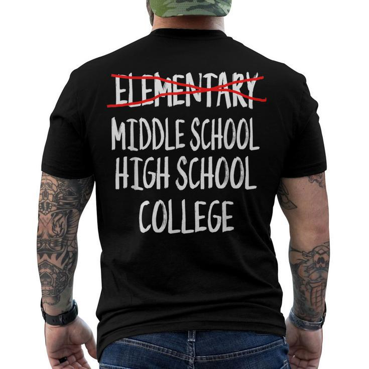 2022 Elementary Graduation-Fun Elementary School Graduation Men's Back Print T-shirt