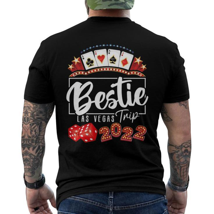 2022 Vegas Bestie Trip For Birthday Party Las Vegas Squad Men's Back Print T-shirt